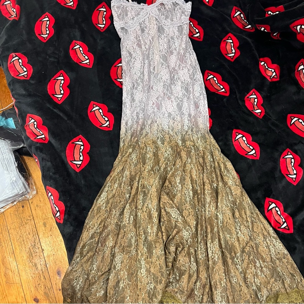 Current Mood x Dolls Kill - BLIND INTUITION MAXI DRESS - GRAY - Picture 3 of 7